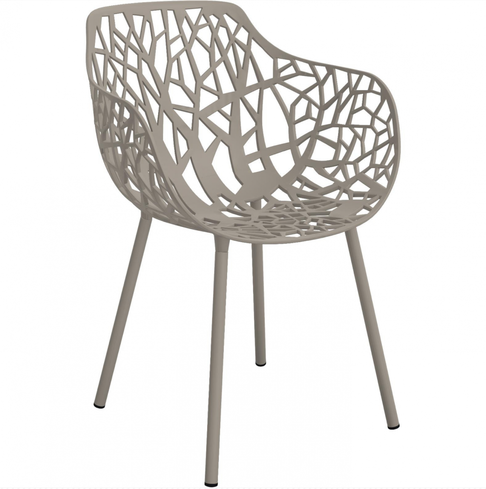 Tuinmeubels - Stoel%20Forest%20armchair%20Fast%20met%20leuningen%20pearly%20gold