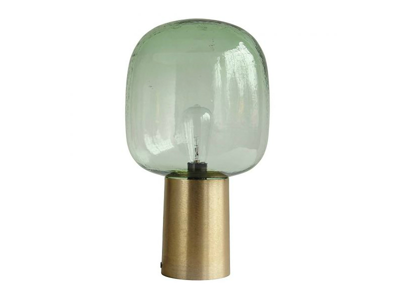 Tafellamp-Note-van-House-Doctor-dm-28-x-h-52-cm-green-glass-def