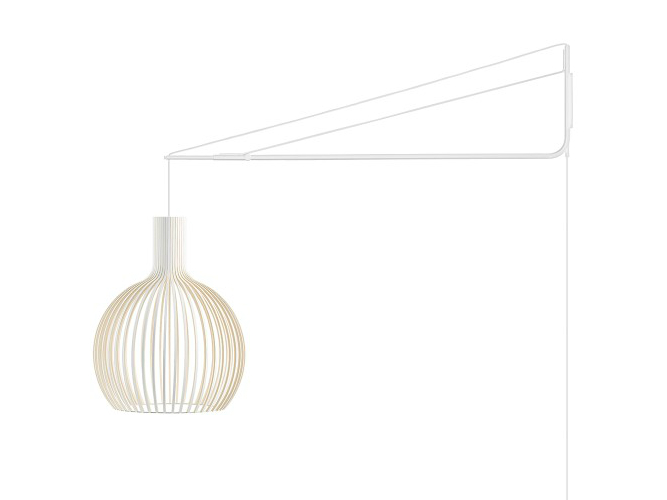 Lampen - secto-design-octo-4240-wandlamp-led-met-witte-beugel-wit-def