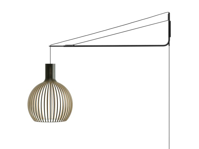 Secto Design - Producten - secto-design-octo-4240-wandlamp-led-met-zwarte-beugel-zwart-def2